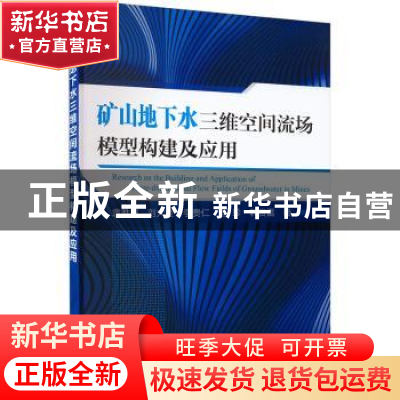 正版 矿山地下水三维空间流场模型构建及应用 袁胜超,刘大金,李