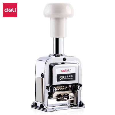 得力(deli)自动号码机 打码机编号打号器页码机6位日期可调数字印章 6位号码机-7506 单位/个