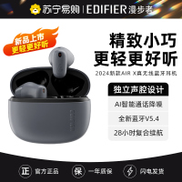 EDIFIER/漫步者Air X蓝牙耳机无线半入耳式降噪运动跑步游戏2024新款zero 暮灰色