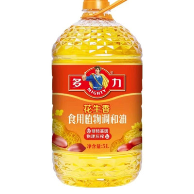 多力食用植物调和油 (花生香) 5L 桶装 多力健康心伙伴 健康好油