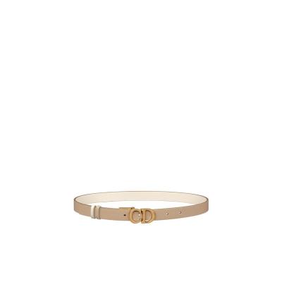 迪奥(Dior)小牛皮双面腰带做旧金扣可拆卸环女款百搭休闲商务皮带