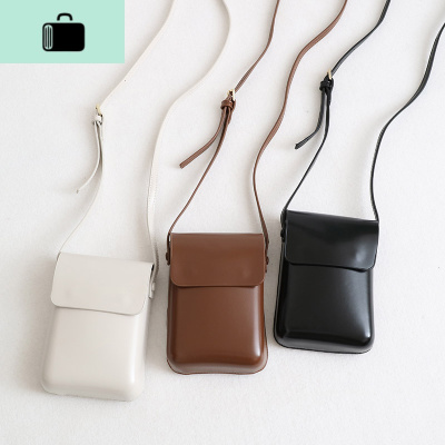 日系森系文艺复古简约百搭竖款韩版休闲迷你单肩斜挎小包手机包女NEW LAKE女斜挎包