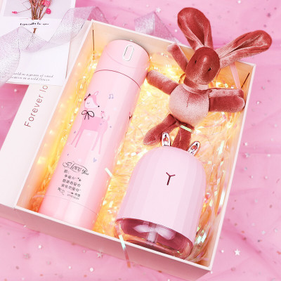 林檎路易礼屋 生日女生闺蜜送给女友女朋友老婆实用浪漫创意惊喜情人节智能保温水杯子项链圣黑科技诞节送女朋友老婆生日礼物送女