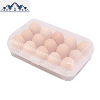 冰箱鸡蛋盒食物保鲜盒鸡蛋托鸡蛋格厨房透明塑料盒子放鸡蛋收纳盒 三维工匠