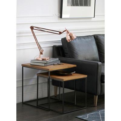 森美人特惠/北欧表情/奥克兰系列实木家具/乡村/IKA边几边桌套二