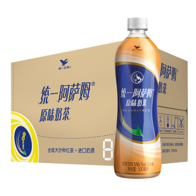 统一阿萨姆奶茶500ml*15瓶整箱发红茶原味下午茶饮料饮品