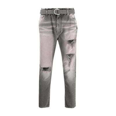 Off-White奢侈品服饰男石洗效果直筒牛仔裤 OMYA005E20DEN001-0901