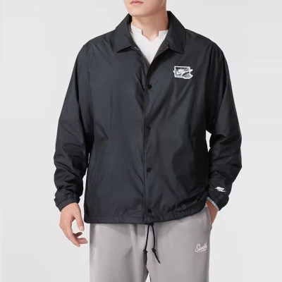 NIKE耐克外套运动休闲舒适梭织翻领男装夹克FZ0801-010 D