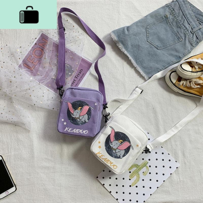 韩国INS古着感少女萌萌哒小挎包日系原宿ulzzang软妹帆布斜挎包女NEW LAKE女斜挎包