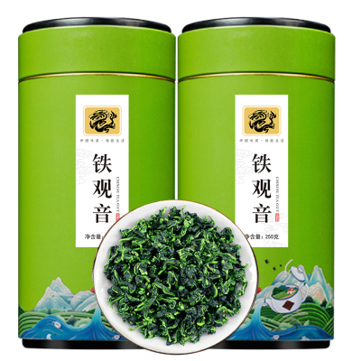 源御露(Yuan Yu Lu)浓香型安溪新茶铁观音茶叶高山乌龙茶兰花香绿妙趣罐装500g