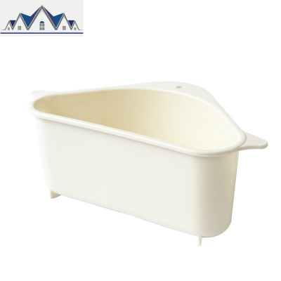 洗碗池百洁布水沥水架三角收纳架挂架免打孔厨房蔬菜置物架家用 三维工匠