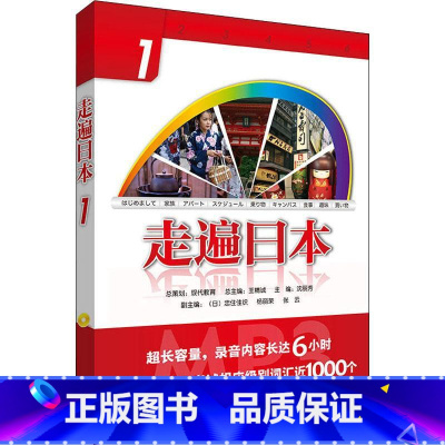 [正版]走遍日本 1 日本语能力考试水平和要求 标准日本语日语练习题自学入门书籍 外语教学与研究出版社