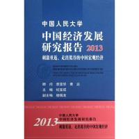 正版新书]中国人民大学中国经济发展研究报告:刺激重返走出低谷