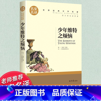 世界经典 文学名著[少年维特之烦恼] [正版]少年维特之烦恼三四五六年级必读书目名家名译原著无删减世界经典文学名著初中生