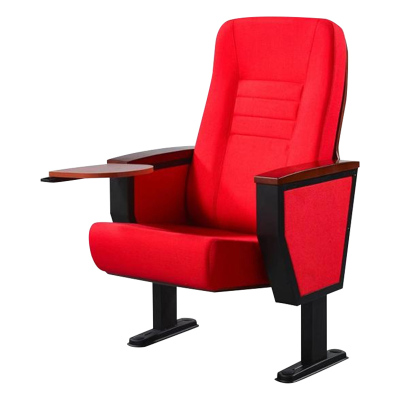 臻远ZY-LTY-41礼堂椅剧院椅会议室椅子红色带前写字板单人位
