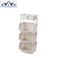 厨房收纳篮置物架多层菜篮子果蔬架子儿童玩具收纳架 三维工匠