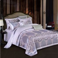 万全方位 WQFW-8008 贡缎提花绣花四件套 罗兰庄园 紫色(单位:套)