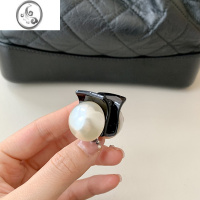 JiMi简约气质高级感小号黑色珍珠抓夹女夏季公主头发夹头饰夹子