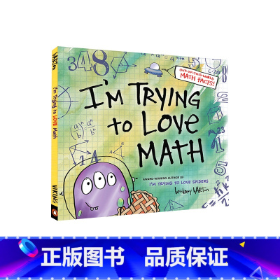 [正版]英文原版 I'm Trying to Love Math 精装 爱上数学 少儿科普绘本图画书 知识类读物
