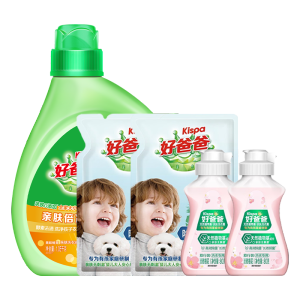 好爸爸 亲肤倍净洗衣液五件套袋装 2210克