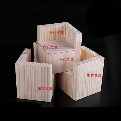 家柏饰(CORATED)床脚腿木块茶几脚垫高块实木支撑脚沙发脚桌腿加高垫柜脚 内10x10cm增高15cm/个