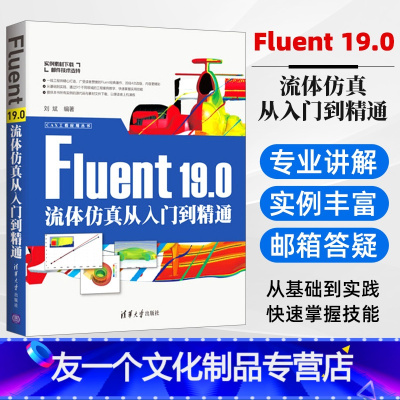 [友一个正版]清华社直供Fluent 19.0流体仿真从入门到精通 fluent19.0软件自学教程 仿真流体计算实战