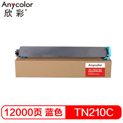 欣彩(Anycolor) TN210粉盒 AF-TN210C蓝色 适用柯尼卡美能达bizhub C250 c252