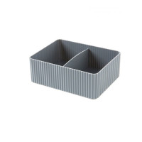 家柏饰(CORATED) 塑料分隔收纳盒护肤品小盒子 桌面长方形化妆品收纳整理盒