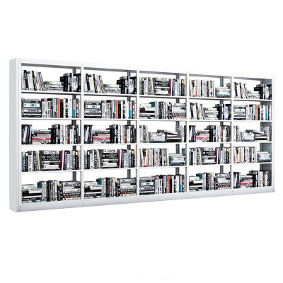 绵冠MIANGUNA办公家具钢制书架学校图书馆书店书籍室阅览室书架书柜资料架柜一列五