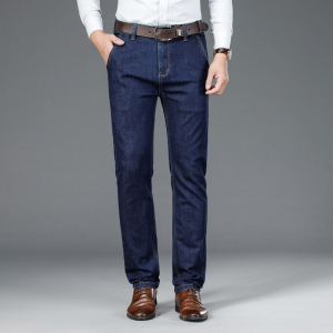 老爺車(LAOYECHE)牛仔裤男秋冬季款弹力商务男裤男士直筒休闲宽松裤子