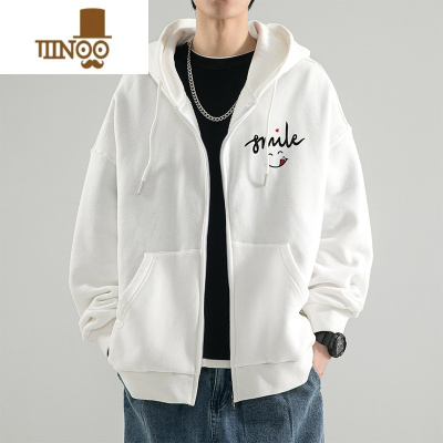 YANXU港风连帽宽松百搭开衫卫衣男女潮牌ins休闲情侣款长袖外套