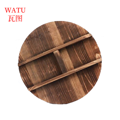 瓦图 杉木锅盖 双把手 54cm 个