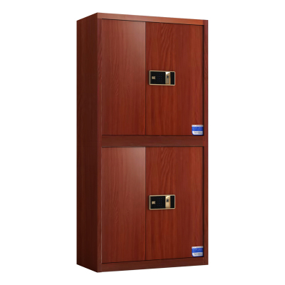 鑫星奈 XXN40615030 钢制保密柜保险柜保密档案资料柜 红木纹分双节指纹锁