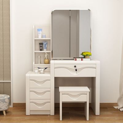 卧室实木梳妆台简约现代中式小户型化妆台多功能推拉镜迷你化妆桌