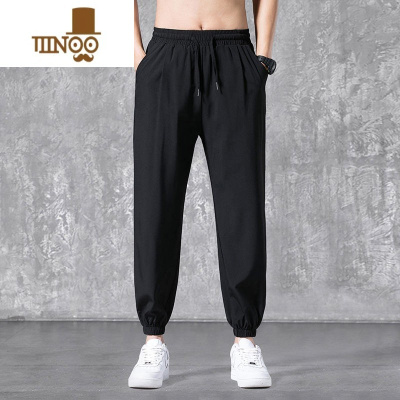 YANXU上班工作服男夏季薄款无磁无铁男装卫裤工地工人耐脏便宜哈伦裤子