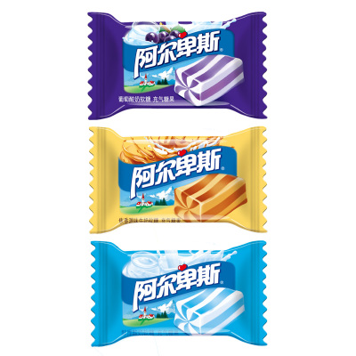 阿尔卑斯(ALPENLIEBE)奶糖 阿尔卑斯充气软糖混合装1kg袋装婚庆结婚喜糖