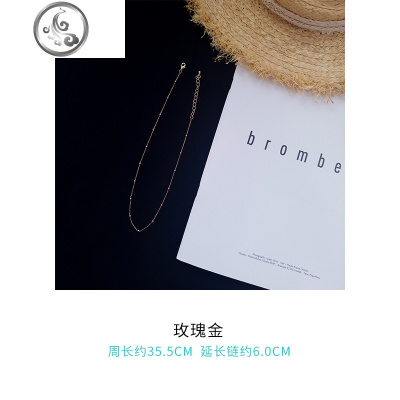 慕司小d个性小众设计冷淡风choker韩国ins网红简约锁骨项链饰品女 JiMi