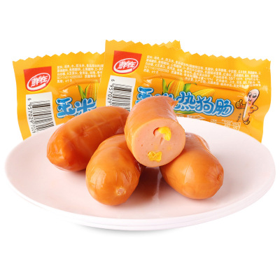鲜在肠 10根 玉米热狗肠香辣香脆肠 食品零售小吃香脆泡面搭档火腿肠