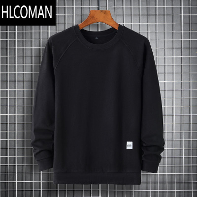 HLCOMAN大码长袖t恤男打底衫德绒胖子宽松加肥加大码男士男装加绒加厚9xl
