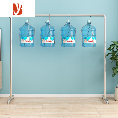 三维工匠钢管晾衣架落地简易挂衣架室内卧室家用单杠式阳台晒被子晾晒衣架