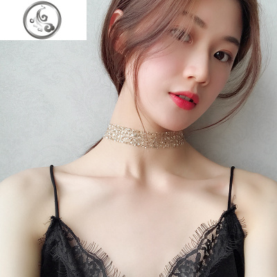 韩国脖子颈带女短款项圈脖颈饰品性感百搭项链网红锁骨链choker JiMi