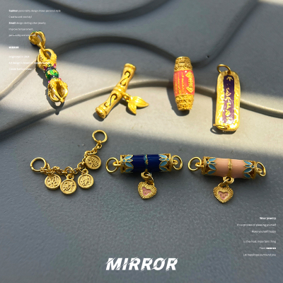 925纯银竹节五条经仅吊坠女坠子挂件气质小众设计轻奢潮 BCZ1475送女朋友老婆情人节七夕生日礼物