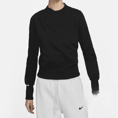 NIKE耐克运动休闲加绒保暖针织女装套头衫DV8209-010 D