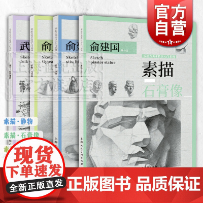 素描几何体 素描静物 素描石膏像 速写民居建筑 零起点美术技法入门系列 素描零基础入门 素描技巧技法 俞建国 上海人民美