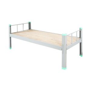 科朔 床 现代简约铁架床 铁艺单人床 KS-HY-XSC001-2型材单层床(1200宽) 灰白色 200*120*75cm