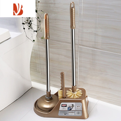 三维工匠家用长柄马桶刷套装洗厕所刷马桶刷子无死角卫生间软毛洁厕清洁刷