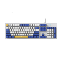 雷神(ThundeRobot)K104稚趣 104键 有线机械键盘 混彩背光键盘 电脑游戏笔记本办公家用 全键无冲 红轴