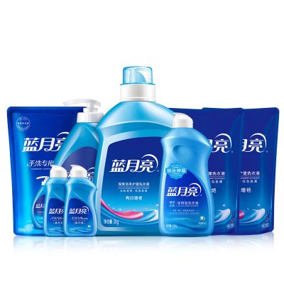 蓝月亮 亮白薰2kg+亮白薰袋500g*2+手洗1kg+神器500g+手洗袋500g+80g*2