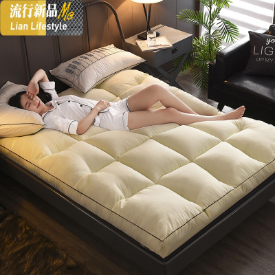 加厚床垫羊羔绒软垫榻榻米单人双人1.5m1.8m褥子家用学生宿舍垫被 三维工匠