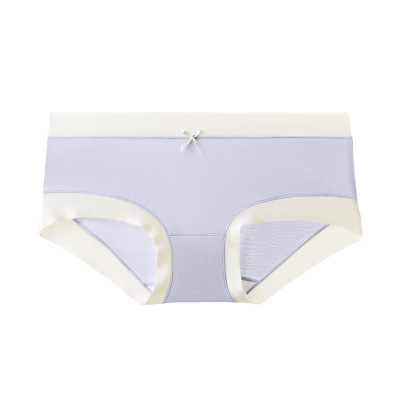 7A裆亲肤舒适女士内裤 桑蚕丝裆无痕内裤 简约中腰内裤女